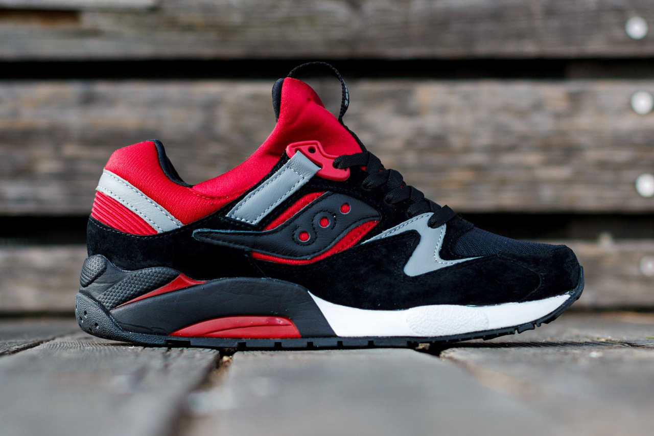 saucony grid 9000 red white